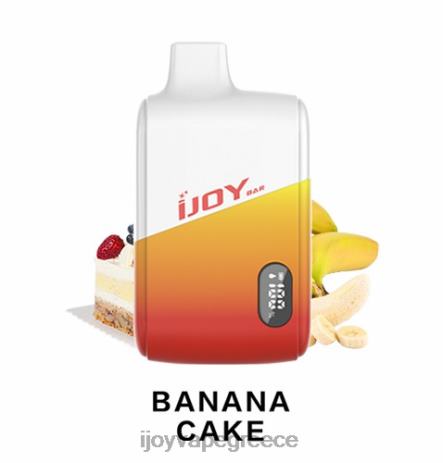 IJOY vape price - iJOY Bar IC8000 αναλώσιμα B044X176 κέικ μπανάνας