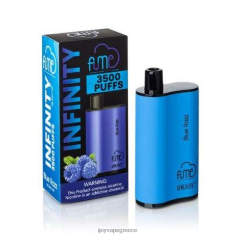 IJOY vape review - iJOY Fume Infinity μιας χρήσης 3500 ρουφηξιές | 12 ml B044X68 μπλε razz